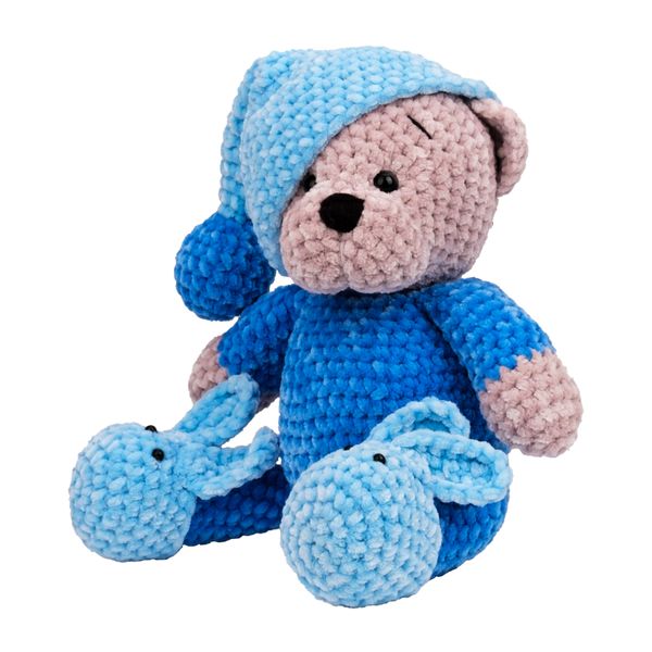 М'яка іграшка "Ведмідь синій" 0118 фото