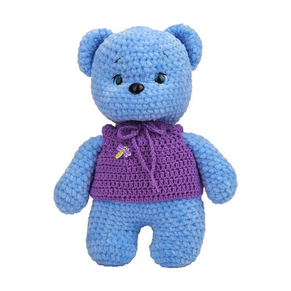 М'яка іграшка "Ведмідь блакитний" 0121 фото