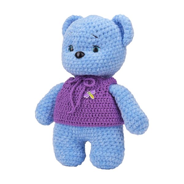 Мягкая игрушка "Медведь голубой" 0121 фото