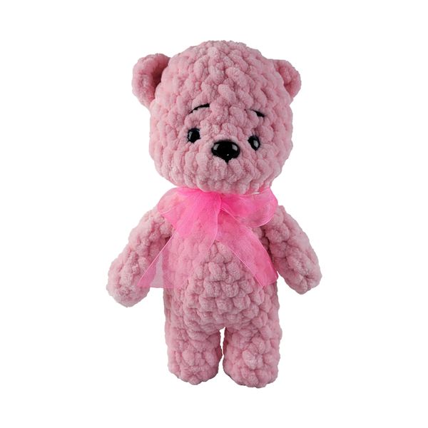 М'яка іграшка "Ведмедик рожевий" 0124 фото
